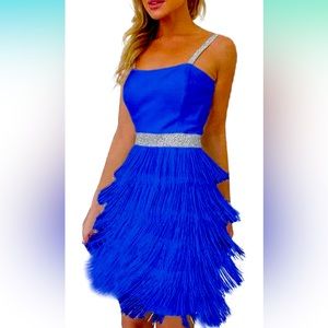 Women's V Neck Dress Party Sexy Dress Fashion Solid Color Sequin Fringe Dress